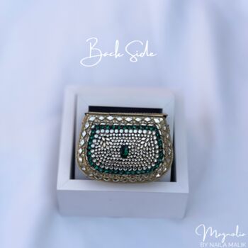 Shiraz Mini Kundan Clutch, 6 of 6