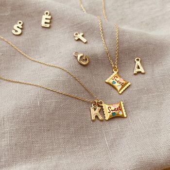 Personalised Gold Plated Sweet Candy Wrapper Necklace, 5 of 5