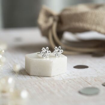 Sterling Silver Flower Earrings, Thanks A Bunch, 3 of 6