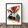 Colourful Abstract Leaf Silhouette Print, thumbnail 8 of 8