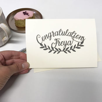 Personalised Papercut Congratulation Card, 7 of 9