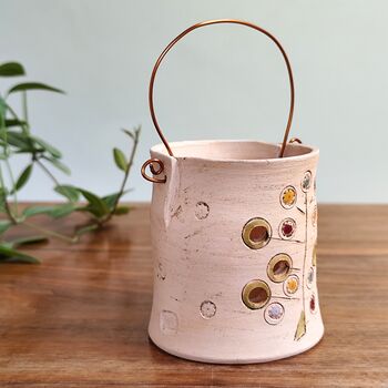 Ceramic Tealight Holder Colourful Flowers Tree, 3 of 7