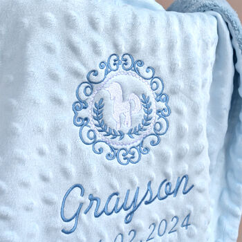 New Born Baby Personalised Banket, 3 of 8