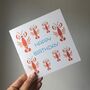 Multi Lobster Birthday Card, thumbnail 2 of 2