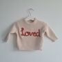 Personalised Hand Embroidered 'Love' Jumper, thumbnail 4 of 4