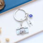 Personalised Camera Keyring Photographer Gift. Travel Keyring, thumbnail 5 of 9