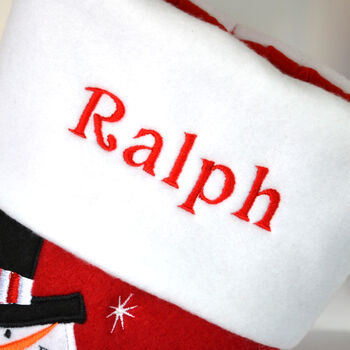 Personalised Red Letter To Santa Christmas Stocking, 3 of 3