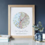 Our Special Place Personalised Handmade Map Print, thumbnail 1 of 11