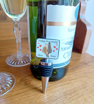 Personalised Cat Anniversary Bottle Stopper, 5 of 5