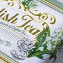 Lily Of The Valley Tea Tin With 40 Earl Grey Teabags, thumbnail 5 of 6