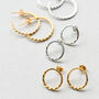 Statement Twisted Studs, thumbnail 2 of 4