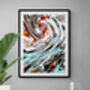 Abstract Wall Art, Colourful Marble Shapes, thumbnail 4 of 12