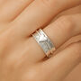 Personalised Sterling Silver Heart Spinner Ring, thumbnail 2 of 11
