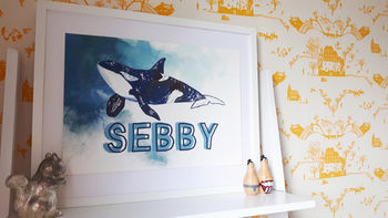Personalised Whale Print, 2 of 3
