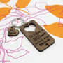 Personalised Big Heart Teacher's Keyring, thumbnail 4 of 5