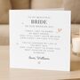 For My Bride On Our Wedding Day Personalised Card, thumbnail 1 of 8