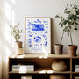 Scenes Of The Azores, Portugal Blue Tile Inspired Travel Print, thumbnail 4 of 12