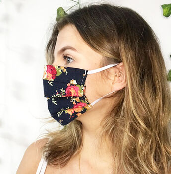 Floral Fabric Face Mask - Not On The High Street