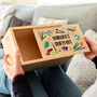 Personalised Craft Box With Sliding Lid, thumbnail 2 of 5