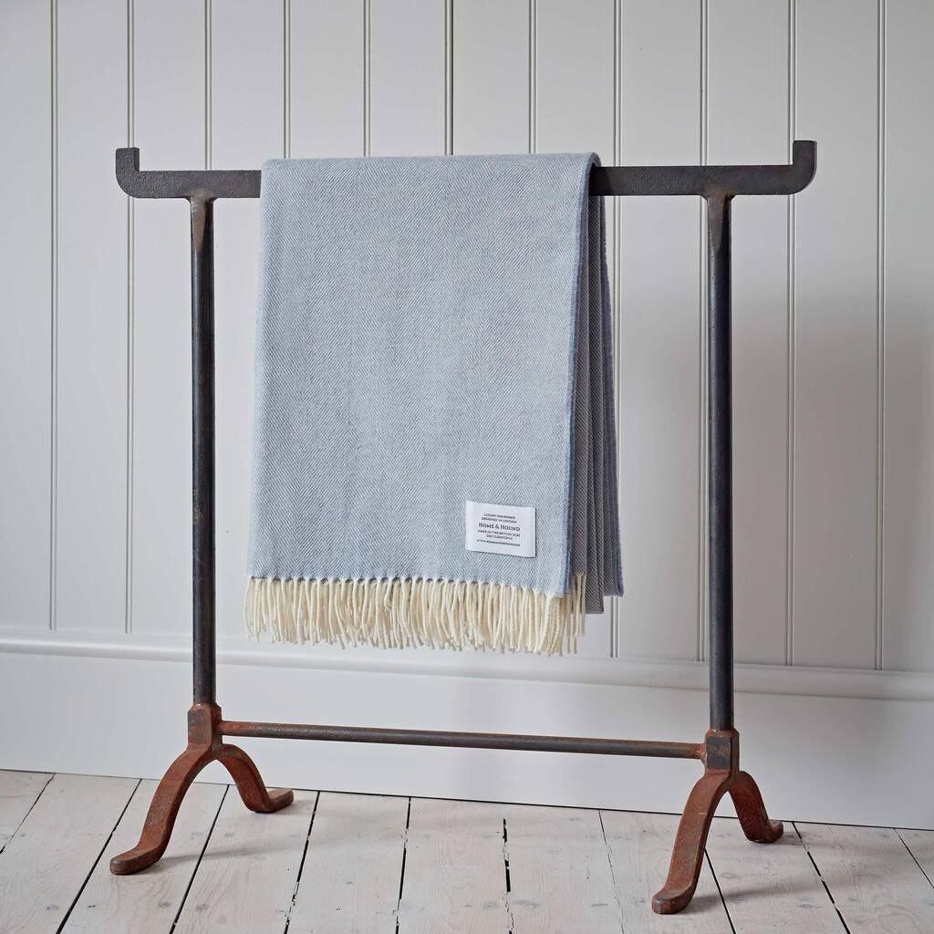 Light Blue Throw By Bottle Green Homes