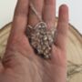 Ghost Necklace, Filled With Pressed Flowers. Perfect For Halloween, thumbnail 2 of 3