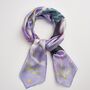 Catherine Rowe Pet Portraits Frenchie Silk Scarf, thumbnail 2 of 4