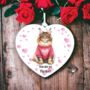 Personalised Maine Coon Cat Love Decoration A, thumbnail 1 of 2