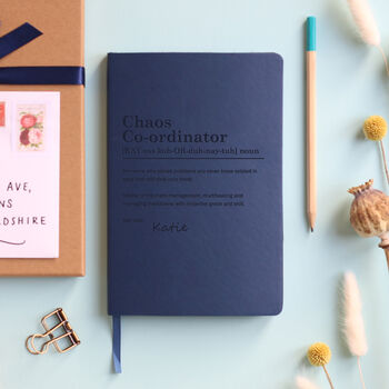 Dictionary Definition Personalised Luxury Notebook Journal, 3 of 12