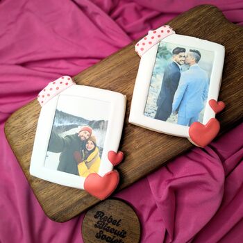 Personalised Valentine's Photo Biscuit, 3 of 3
