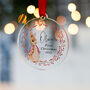 Personalised Baby Girls First Christmas Tree Decoration, thumbnail 7 of 8