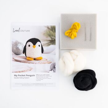 My Pocket Penguin Needle Felting Kit, 7 of 7