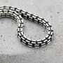 Men's Silver Box Chain Bracelet, thumbnail 3 of 4