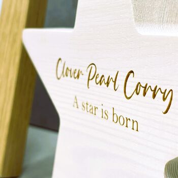Personalised Wooden Star, 3 of 7