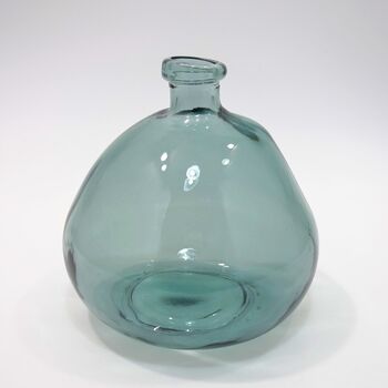 Recycled Glass Vase | 23cm Blown Glass | Eight Colours, 6 of 12