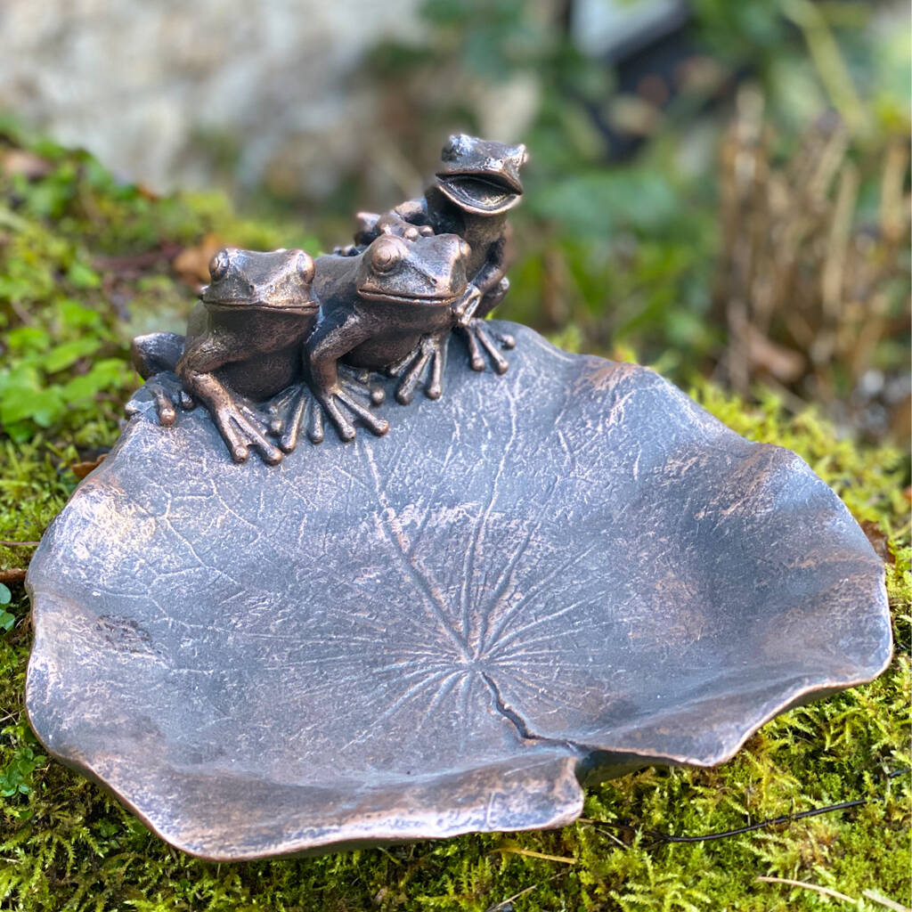 Frogs Bird Bath By Blackdown Lifestyle