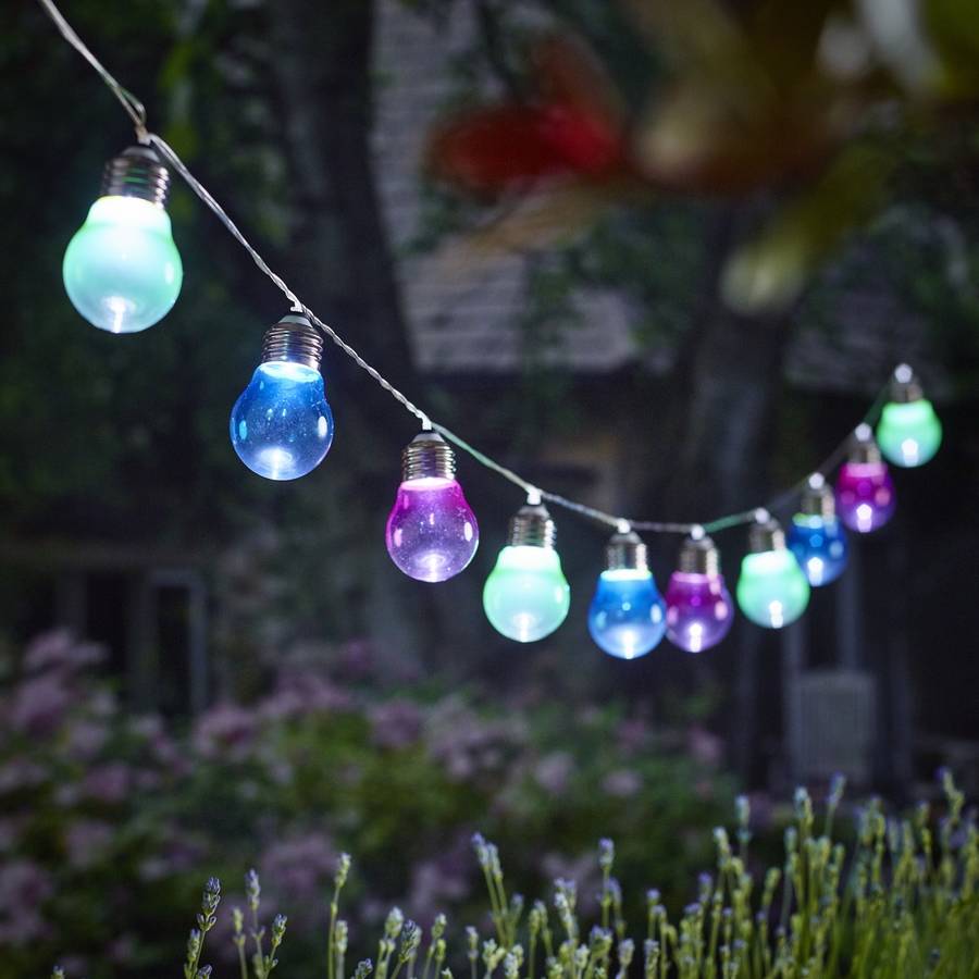 solar lightbulb string lights by london garden trading  notonthehighstreet.com