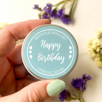 Sterling Silver Elephant Earrings In A Gift Tin, 3 of 9