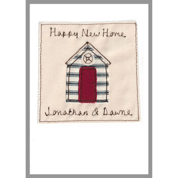 Personalised Beach Hut Card For Any Occasion / New Home, 11 of 12
