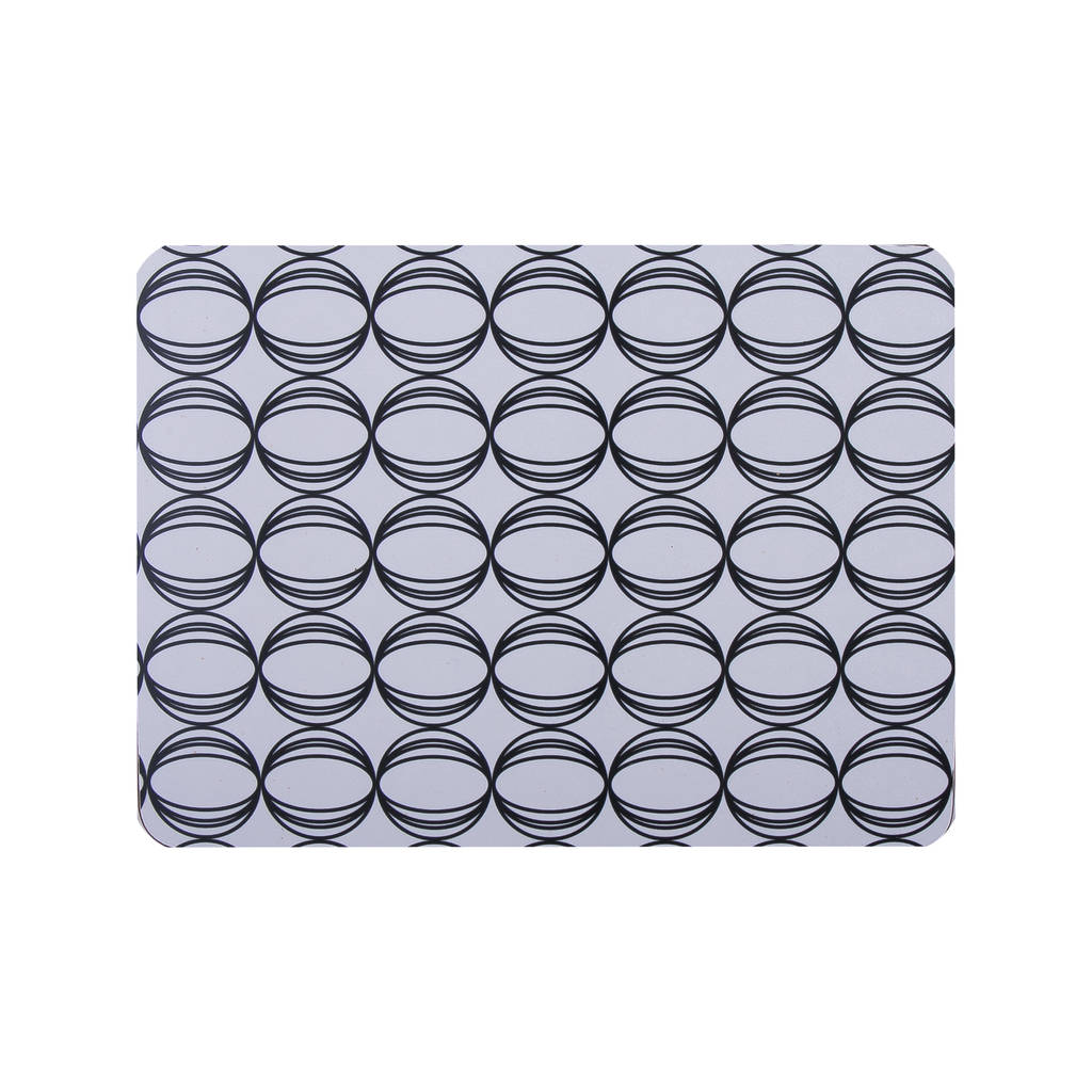 oval design rectangle placemat set by maik