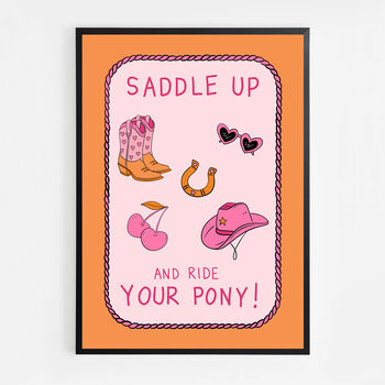 Saddle Up And Ride Your Pony Print, 3 of 5