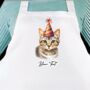 Personalised Gift Apron Cat Birthday Party Hat. 20 Different Breeds, thumbnail 8 of 12