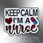 Keep Calm I'm A Nurse Enamel Pin, Nhs Gift For Nurses, Nursing Students, Registered Nurses, Cna Medical Students Or Occupational Health, thumbnail 3 of 8