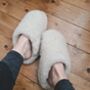 Pure Merino Wool Cocoon Slippers Mules, thumbnail 6 of 8