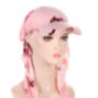 Chemo Headwear Beanie Hat Cap With Headscarf, thumbnail 2 of 9