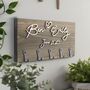 Personalised Key Holder With Raised Wording, thumbnail 2 of 12