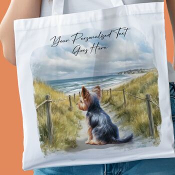 Personalised Yorkshire Terrier Dog Beach Walk Collection, 7 of 8