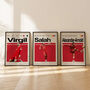 Set Of Three Liverpool Football Player Posters, thumbnail 5 of 6