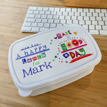 Personalised 'Happy Lunch' Lunchbox, 5 of 10