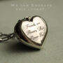 Chunky Silver Heart Locket Necklace, thumbnail 4 of 8