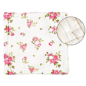 Helmsley Blush Vintage Floral Square Seat Pads, 2 of 7